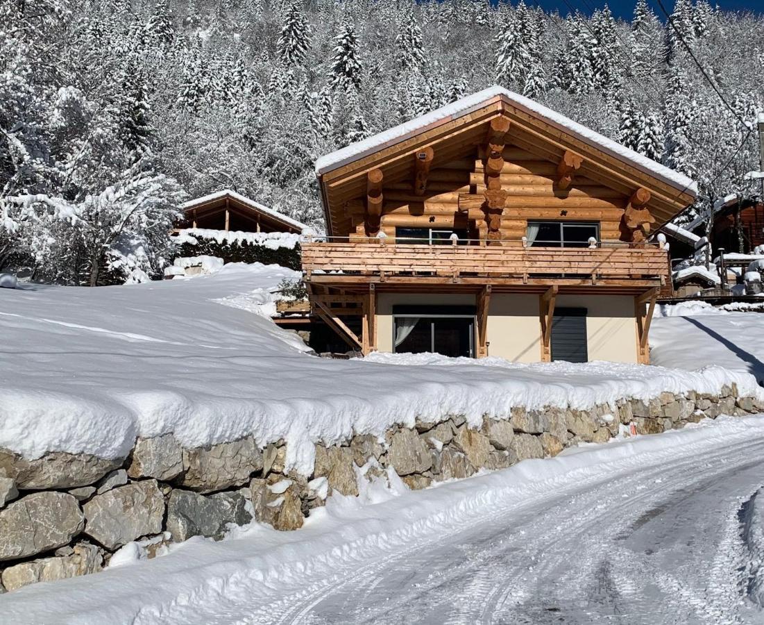 Chalet Anzac Chalet 5 Etoiles En Rondins Tout Neuf Unique Dans Les Aravis Les Villards-sur-Thones Ngoại thất bức ảnh