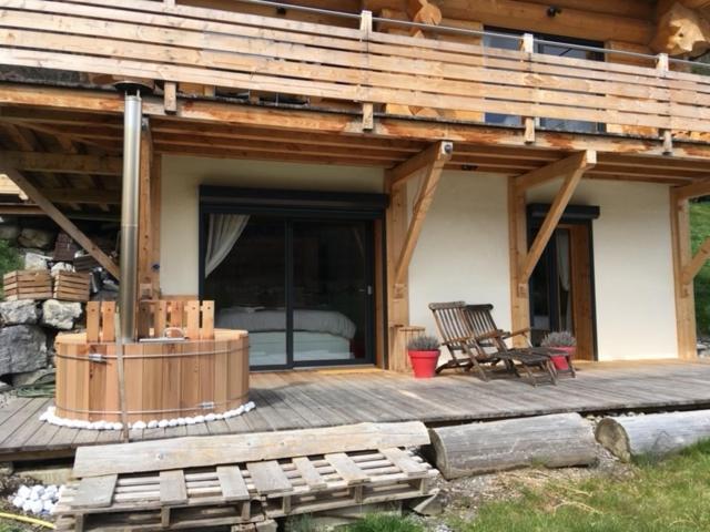 Chalet Anzac Chalet 5 Etoiles En Rondins Tout Neuf Unique Dans Les Aravis Les Villards-sur-Thones Ngoại thất bức ảnh